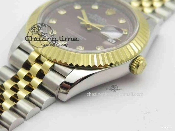 Dial Bracelet Maker II Jubilee SS 41mm Best Edition Diam YG A2813 Gray On BP DateJust 0224